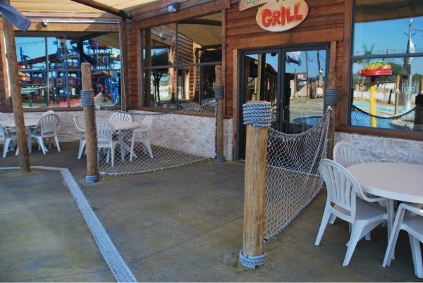decorative grill restaurant handrail net